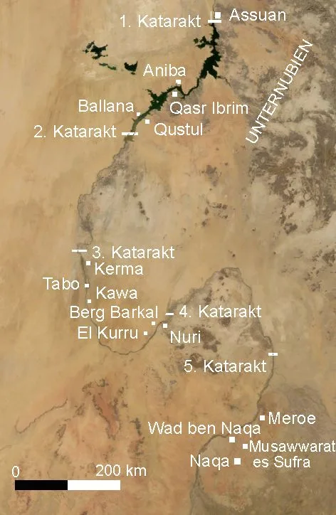 Kingdom of Kush — Nubia NASA-WW places german